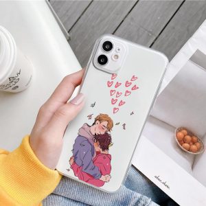 heartstopper transparent phone case for iphone 11 12 13 pro xs max mini xr x 7 8 6plus se soft silicone mobile phon cover 1011