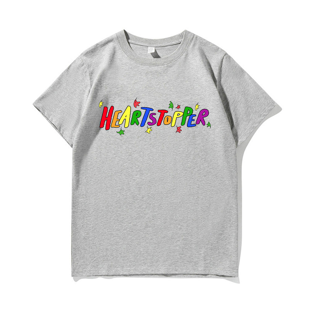 Heartstopper Tshirt Nick and Charlie Romance 2022 New TV Series Fans T Shirt Fashion Oversized Men Women Tees Unisex T shirts