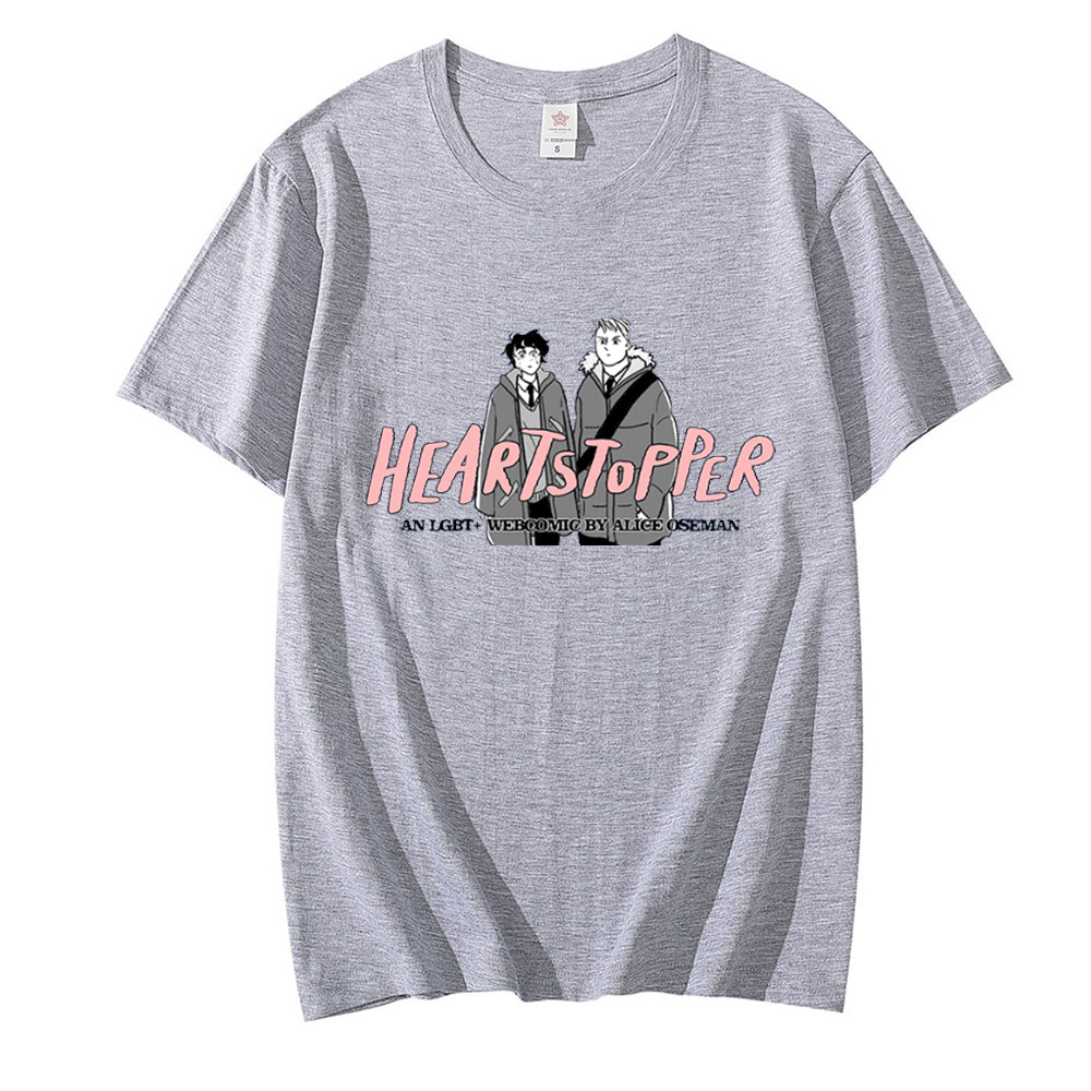 Heartstopper Tshirt Nick and Charlie Romance 2022 New TV Series Fans T Shirt Men Women T Shirts Casual Summer Tshirt S to4XL