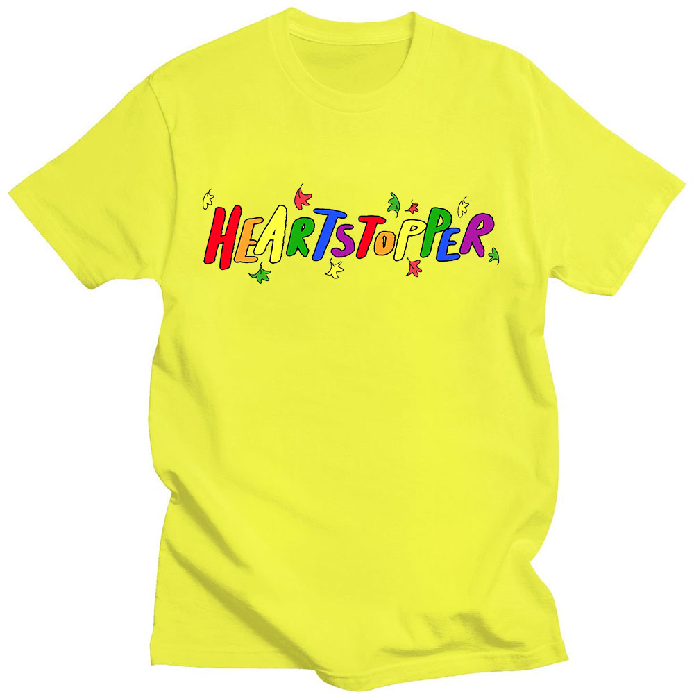 Heartstopper TV Rainbow Logo Print T Shirts Short Sleeve Women Men T shirt Casual Summer T Shirt Unisex Gay and Lesbian Clothes