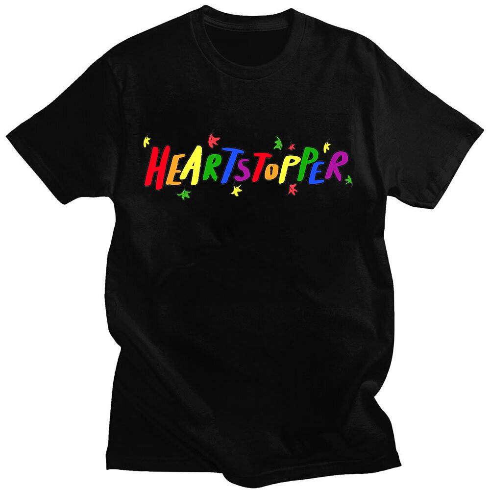 Heartstopper TV Rainbow Logo Print T Shirts Women Men Short Sleeve T shirt Casual Summer T Shirt Unisex Gay and Lesbian Clothes