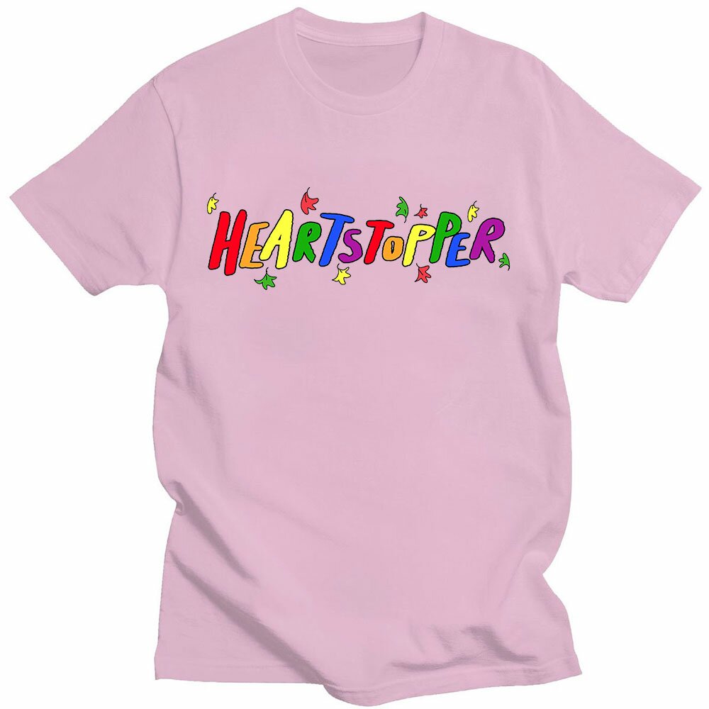 Heartstopper TV Rainbow Logo Print T Shirts Women Men Short Sleeve T shirt Casual Summer T Shirt Unisex Gay and Lesbian Clothes