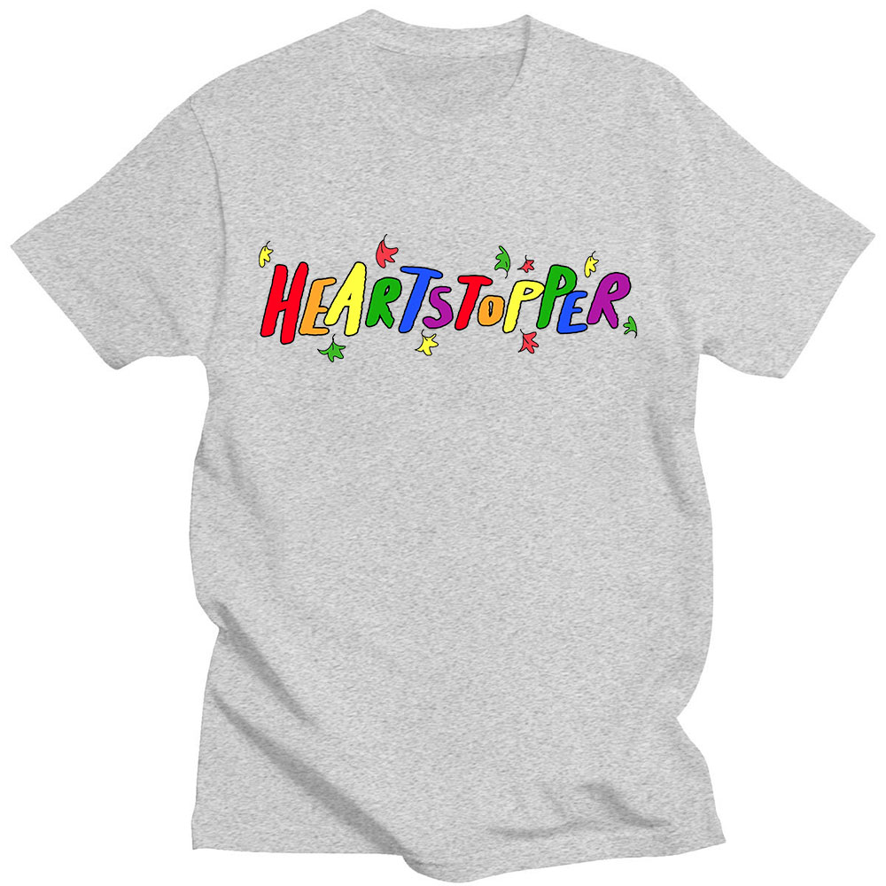 Heartstopper TV Rainbow Logo Print T Shirts Women Men Short Sleeve T shirt Casual Summer T Shirt Unisex Gay and Lesbian Clothes