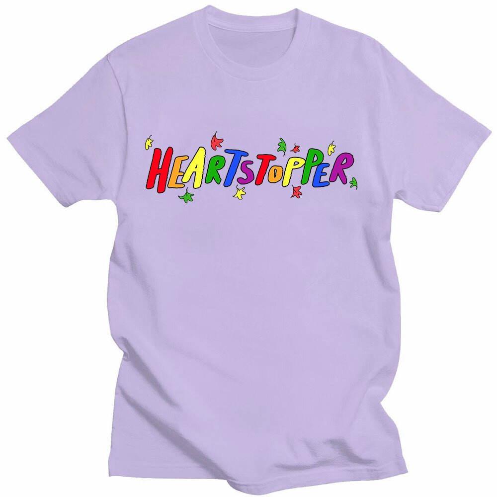 Heartstopper TV Rainbow Logo Print T Shirts Women Men Short Sleeve T shirt Casual Summer T Shirt Unisex Gay and Lesbian Clothes
