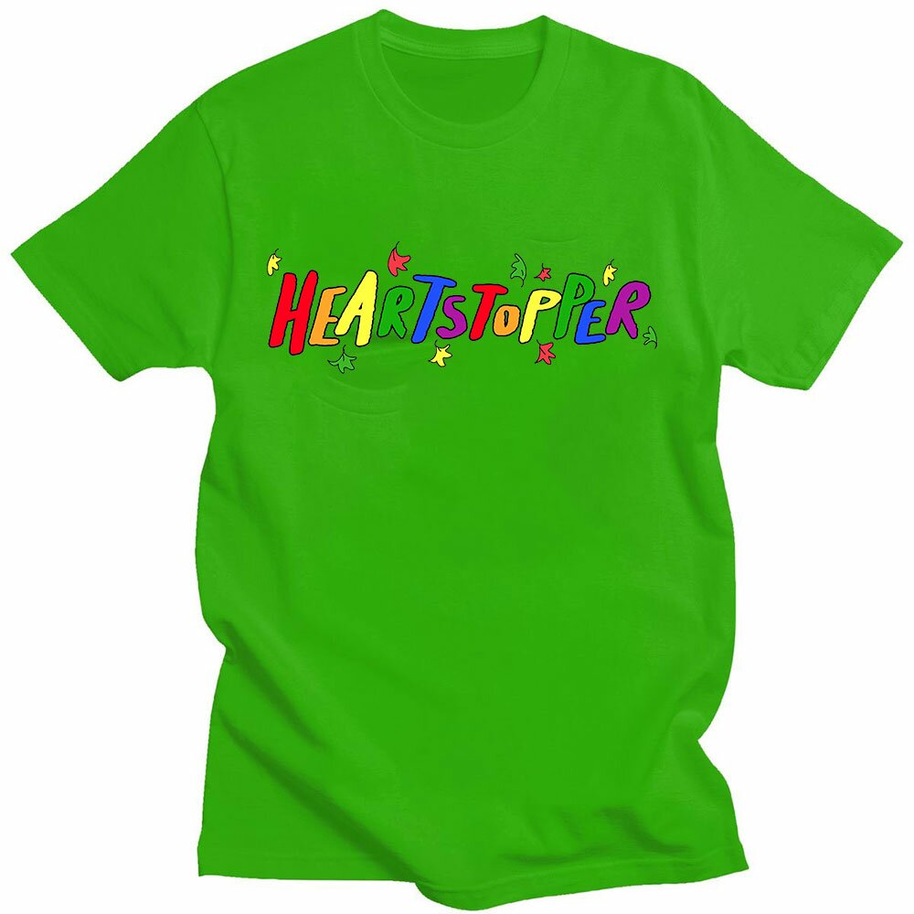 Heartstopper TV Rainbow Logo Print T Shirts Women Men Short Sleeve T shirt Casual Summer T Shirt Unisex Gay and Lesbian Clothes