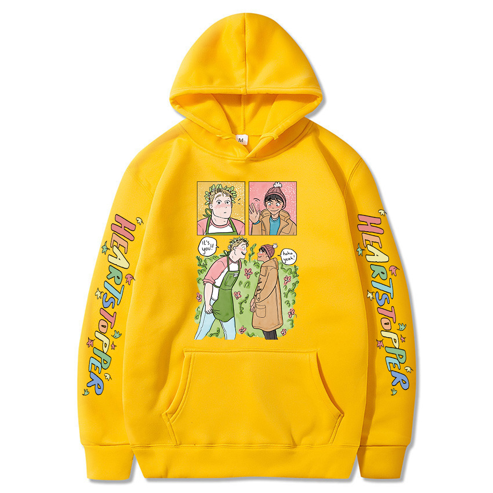 Heartstopper TV Series Classic Hoodies Aesthetic Kawaii Colorful Cartoon Couple Graphic Nick and Charlie Men Winter Sweatshirts