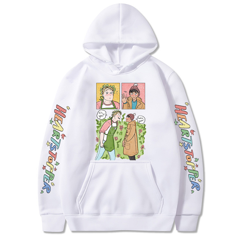 Heartstopper TV Series Classic Hoodies Aesthetic Kawaii Colorful Cartoon Couple Graphic Nick and Charlie Men Winter Sweatshirts