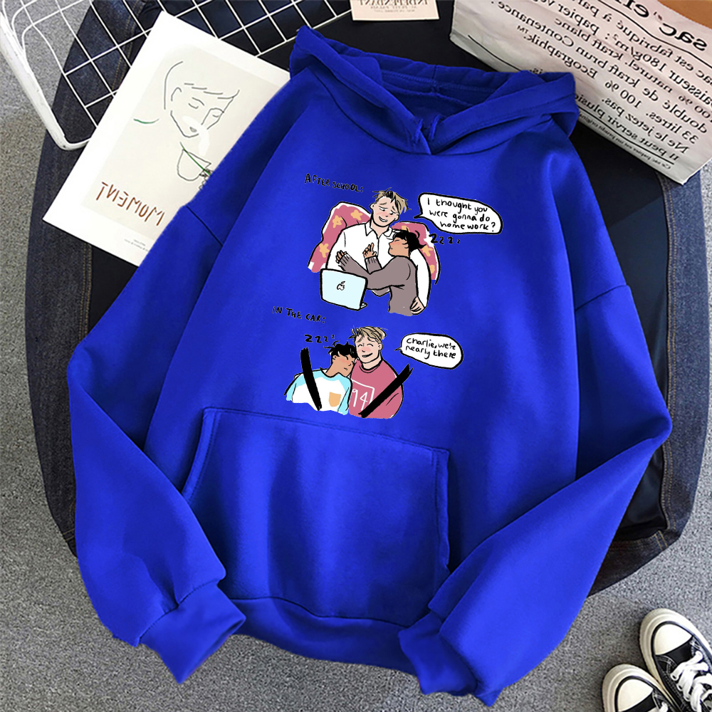 Heartstopper TV Series Hoodie Unique Harajuku Pullover Fashion Cartoon Gay And Lesbian Novelty Hoodies Sweatshirts Fans Gift