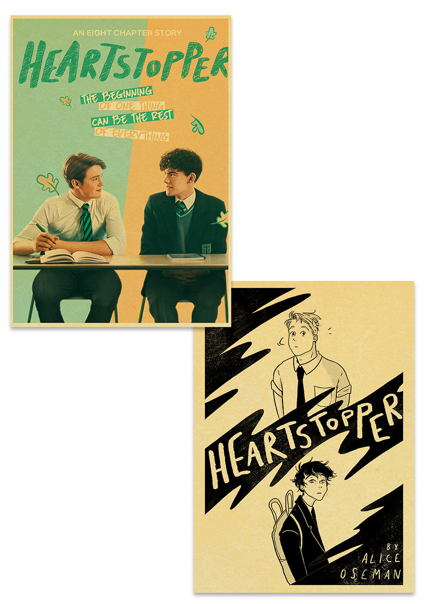 heartstopper tv show posters kraft paper prints painting gift wall sticker art pictures canvas for living room home decoration 3058