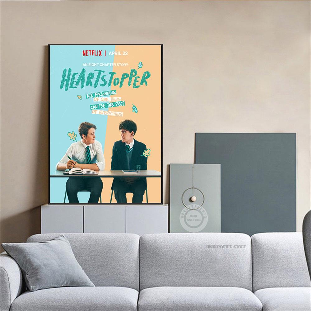 heartstopper tv show posters prints canvas painting 2022 new tv series wall art pictures canvas for living room home decoration 2799