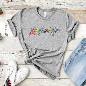 heartstopper unisex t shirt nick and charlie art t shirt lgbtq shirts heartstopper leaves t shirts short sleeve graphic t shirts 7623