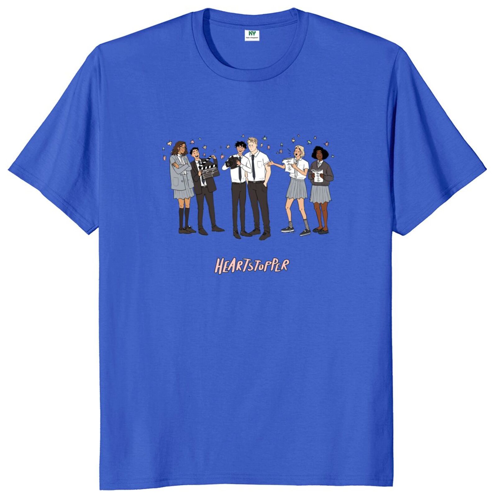 heartstoppers anime aesthetic t shirt lgbt pride 2022 lgbtq+ drama tv series classic tshirts gift for manga comic fans 1439