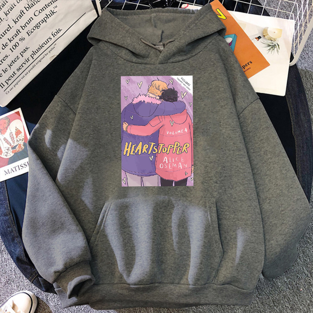 Hoodie Nick And Charlie Heartstopper Sweatshirt Romance TV Series Fans Men Clothing Alice Oseman Penggemar Webcomic Streetwear