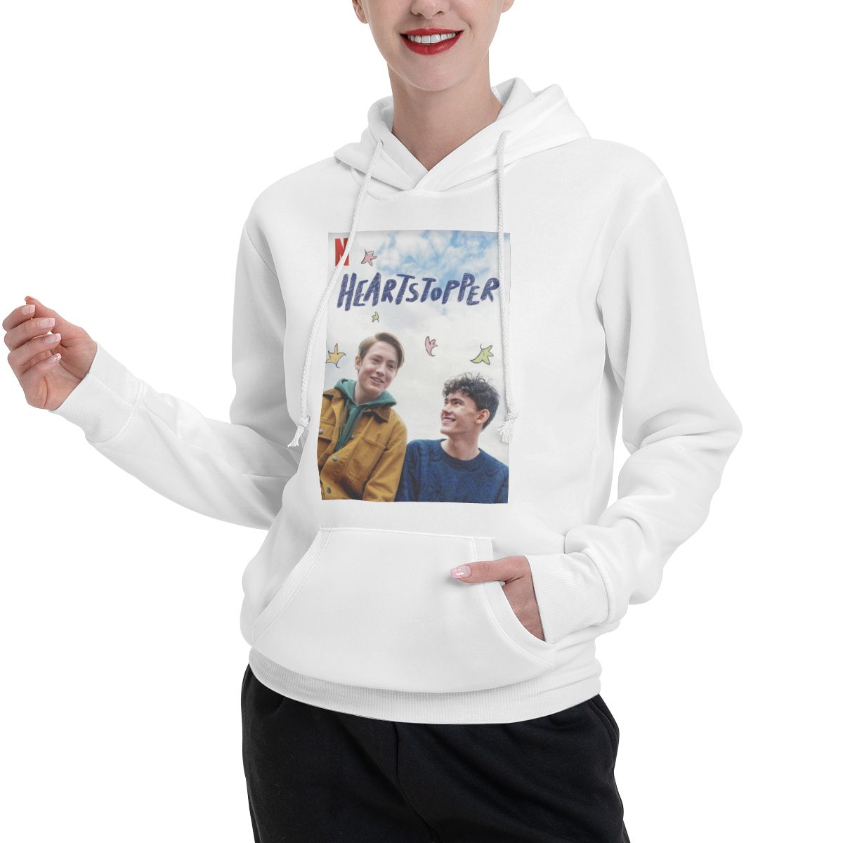 Men's Sweatshirt Heartstopper Nick Charlie Lgbt Pride 100% Cotton Printing Couple Thin Fleece Sweatshirt  Hoodie Hoodie Shirt