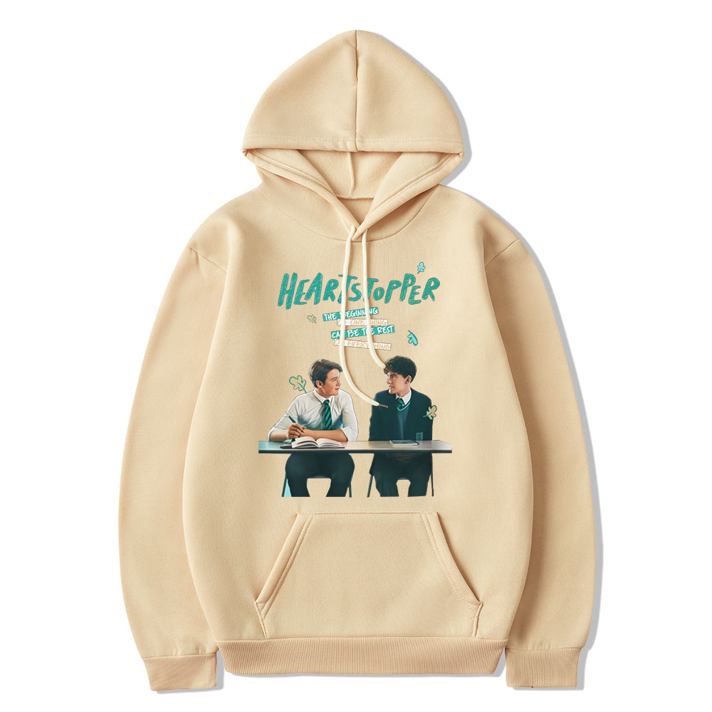 New Hot Heartstopper Graphic Hoodie Nick and Charlie TV Series Fans Sweatshirts Clothes Casual Cartoon Manga Pullover Streetwear