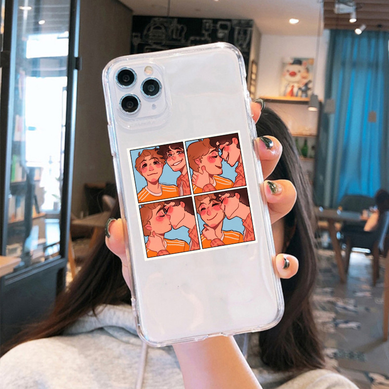 new movie heartstopper anime phone case for iphone  xr x xs 11 12 13 mini pro max 7 8 6s 6 plus se 20 clear  mobile phone fundas 1662