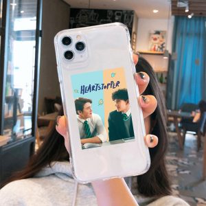 new movie heartstopper anime phone case for iphone  xr x xs 11 12 13 mini pro max 7 8 6s 6 plus se 20 clear  mobile phone fundas 5965