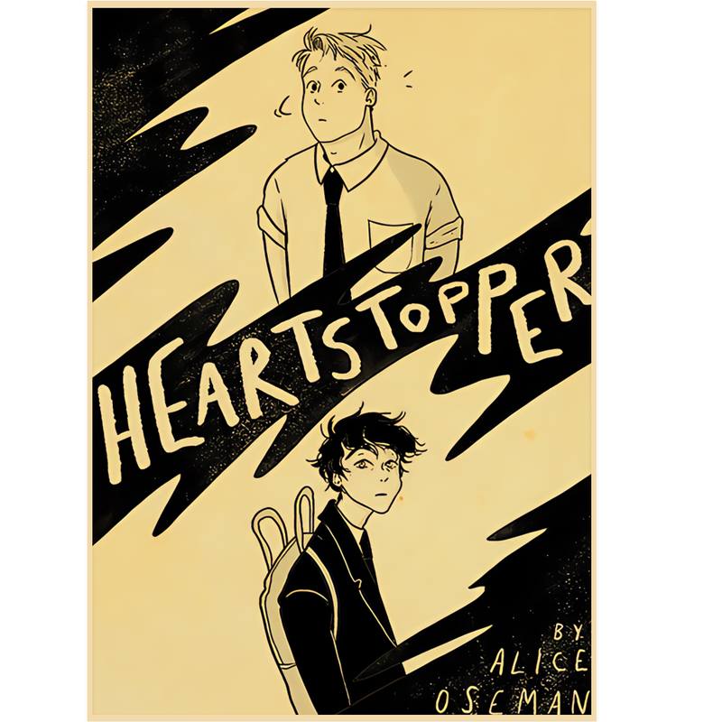 New Movie Heartstopper POSTER Retro Poster Home Bar Cafe Art Wall Sticker Collection Picture Wallpaper Decoration
