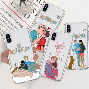 new movie heartstopper transparent phone case for iphone 11 12 13 pro xs max mini xr x 7 8 6plus se soft  mobile phone cover 7731