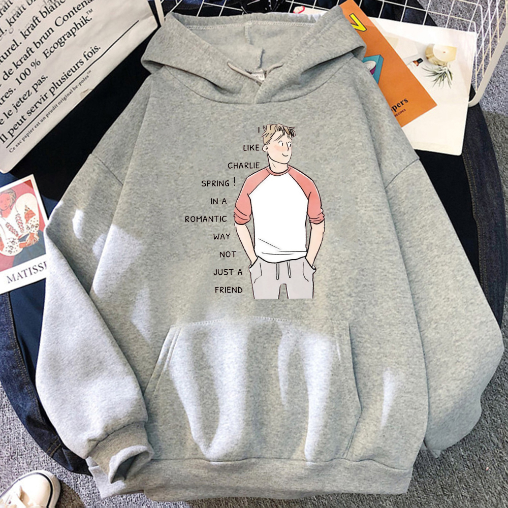 Nick And Charlie Graphic Hoodies Heartstopper Romance TV Series Sweatshirt Anime Women Men Pullover Fashion Casual Clothes