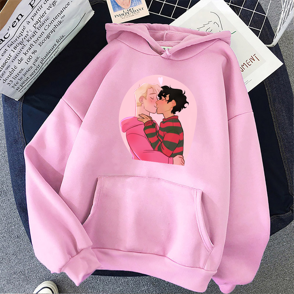 Nick And Charlie Heartstopper Pullover Gay And Lesbian Fans Hooded Sweatshirts Cartoon Anime Clothes Romance Graphic Men Hoodie