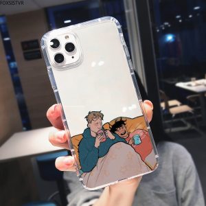 phone case for iphone 7 8 plus x xs xr xs 11 12 13 pro max mini shockproof clear cover heartstopper anime nick and charlie cases 5365