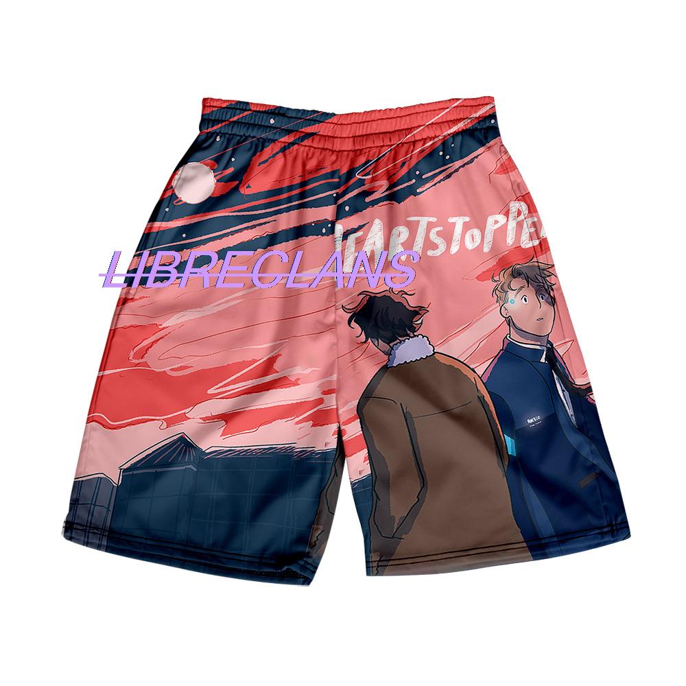TV Series Heartstopper 3D Printed Shorts Summer Sports Beachwear Men's Trunks Streetwear Surf Board Quick Dry Boy Pants Swimsuit