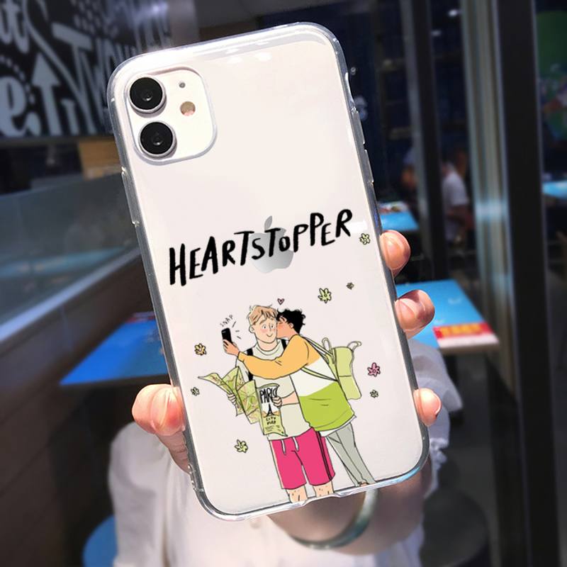 ZORORO Heartstopper Phone Case For iPhone 11 12 Mini 13 Pro XS Max X 8 7 6s Plus 5 SE XR Transparent Shell